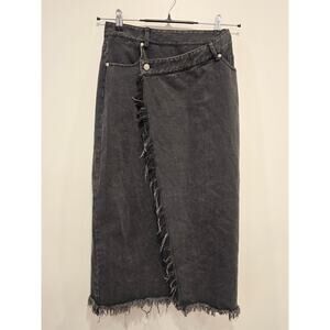 And The Why Black Stylish Demin Skirt Size S NWT